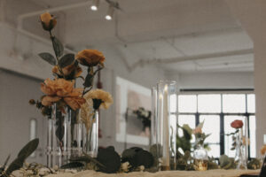Wedding reception setup at The Outset